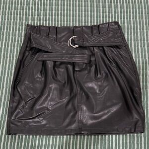 Express Faux Leather Skirt